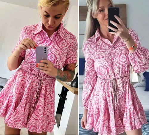 Zara pink floral - pink, short