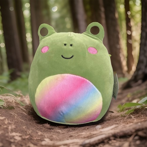 Rainbow frog squishmallow - rainbow,