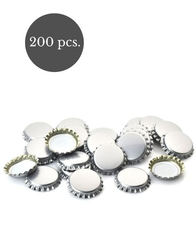 200 silver crown cap 26mm - crown,