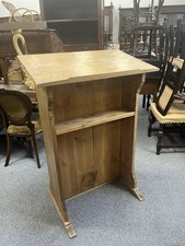 19th Century Solid Rustic Pine Lectern / Restaurant Reception Counter