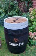 UPCYCLED OAK WHISKEY BARREL GUINNESS BAR PUB TABLE MANCAVE HOME DECOR BISTRO 