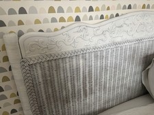 Vintage Rattan Double Headboard