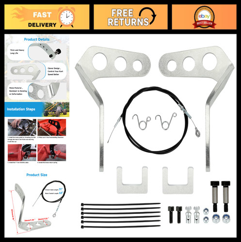 Heavy duty kart gas - kart, pedals