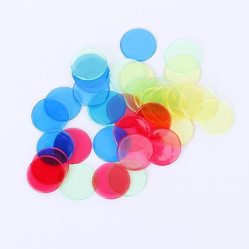 Inch clear colored bingo - inch,