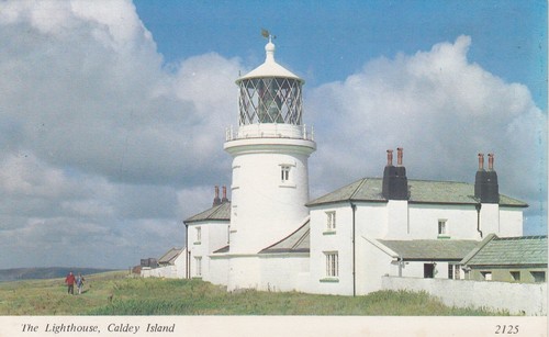 Postcard the lighthouse caldey - postcard,