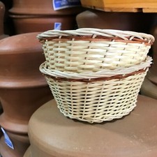 2Pcs Handmade Cane Round