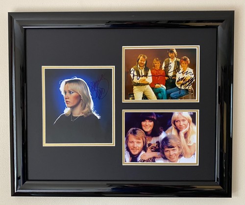 Abba signed framed display - signed,
