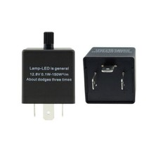 3 Pin Adjustable LED Flasher Relay Unit 12V For Car Turn Signal Light Indicator