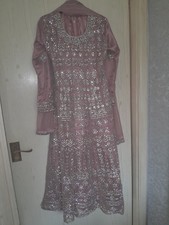 Pink, Sparkly Asian dress Size