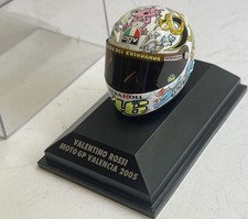 Minichamps 397 050086 AGV Helmet Valentino Rossi Valencia MotoGP 2003 1:8th