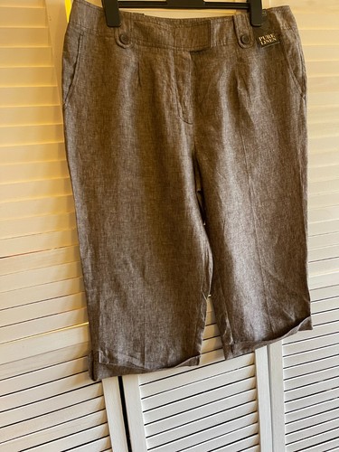 Pure linen leg - 3/4, trousers