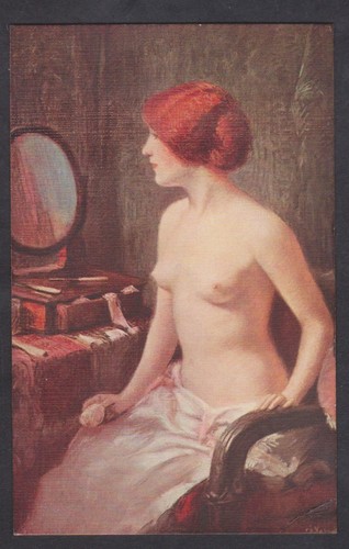 Vintage postcard nude la - ,
