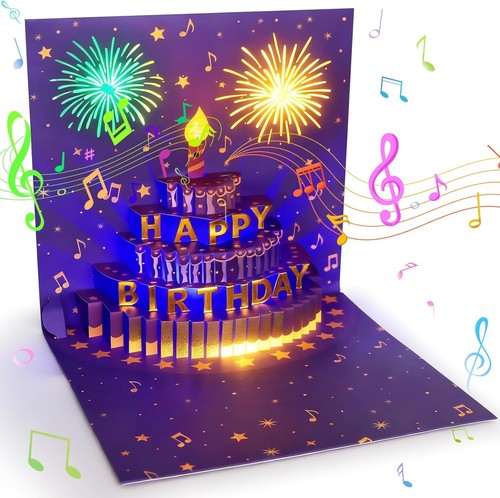 Pop musical birthday - 3d, up
