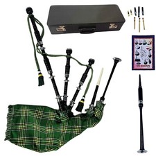 Irish Green Bagpipe with Hard