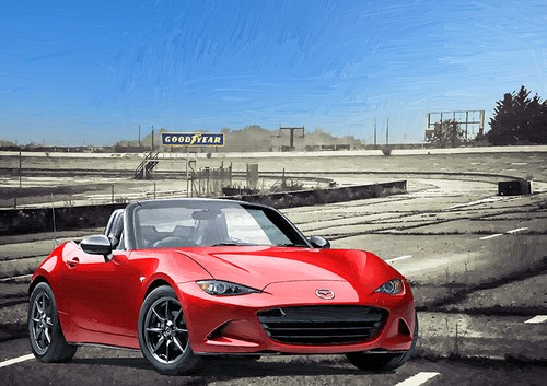 Automotive art mazda - automotive,