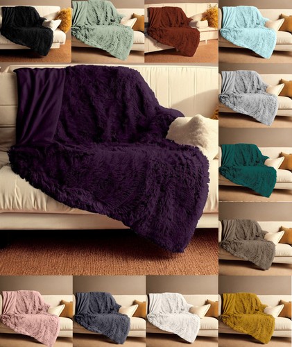 Fluffy long fur fleece - long, blanket