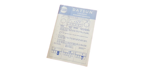 Datsun radio manual 510 1200 - 510,