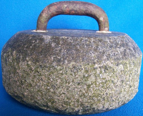 Antique curling stone - antique,