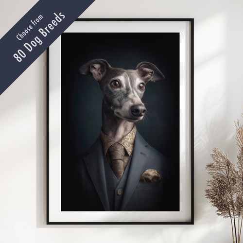 Smartly dressed dog portrait - smartly,