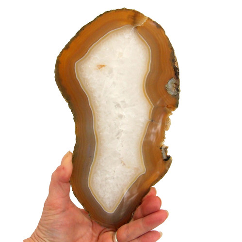 Natural agate slice with - natural,
