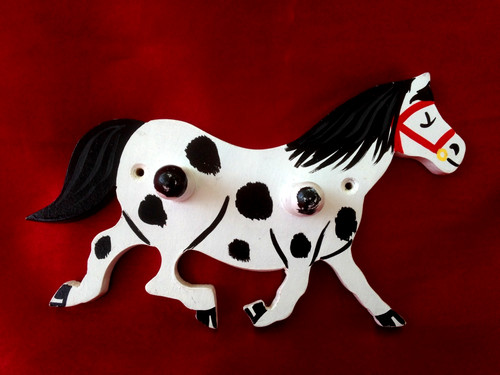 Vintage wooden pony wall - wooden, wall/