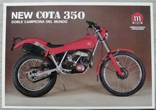 MONTESA COTA 350 MOTORCYCLE Sales Specification Leaflet c1983 #FT 350/83