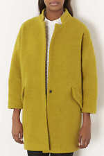 Topshop Wool Boyfriend Coat Size 8 in Chauteuse