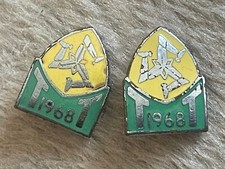 ISLE OF MAN TT 1968 MOTORCYCLE ENAMEL LAPEL PIN BADGES