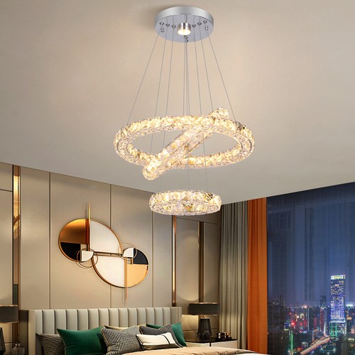 Crystal ring chandelier - ring,