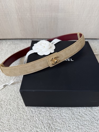 Chanel 26b suede - belt, dark