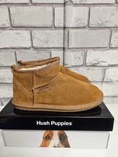HUSH PUPPIES ASHANTI WOMENS TAN BOOTS BNIB UK 6 EU 39 CG N47 