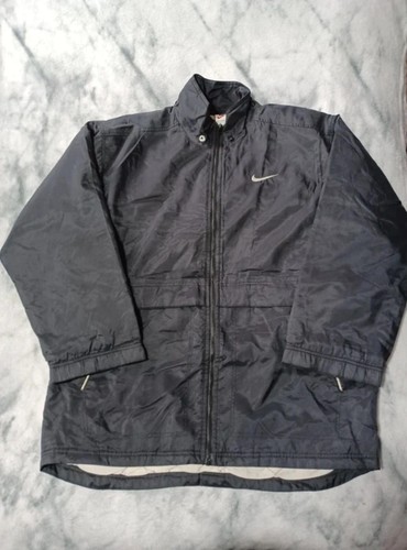 Vintage nike black windbreaker - black,