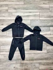 Set Of 2 Black/Blue Tracksuits For Boys Size 18-24month/2-3 Years, Used