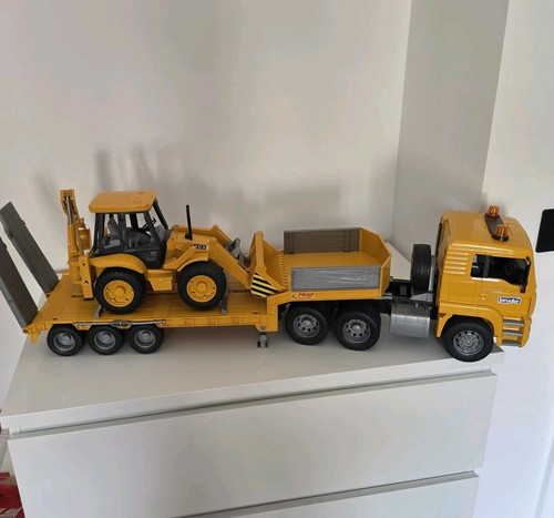Bruder man tga low loader - man,