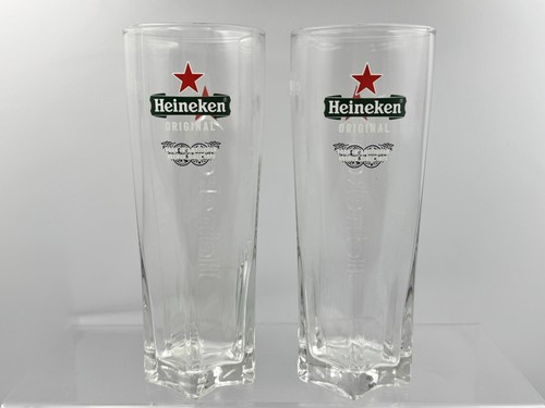 Heineken pint glasses - 2x, new