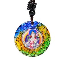 Colorful Green Tara Pendant