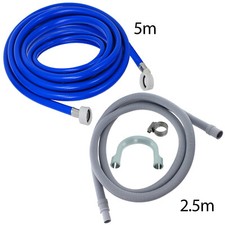 Dishwasher Fill Hose Drain Hose Set 2.5m + 5m for KENWOOD BUSH MONTPELLIER