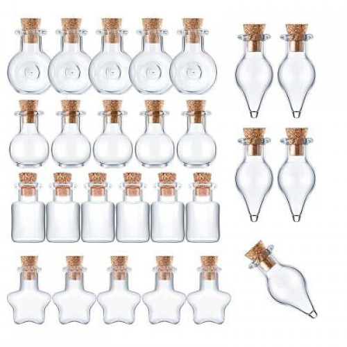 25pcs mini glass - , with