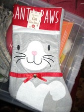 Felted Cat Christmas Stocking