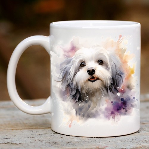 Pet dog mug watercolour - pet, mug,