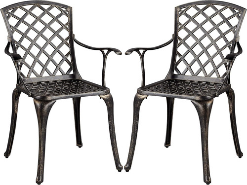 Antique metal bistro chairs - antique,