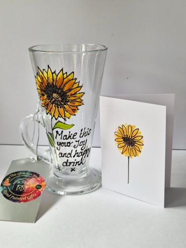 Sunflower hand painted - sunflower,