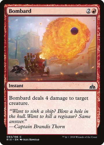 Mtg bombard - bombard, (rix)