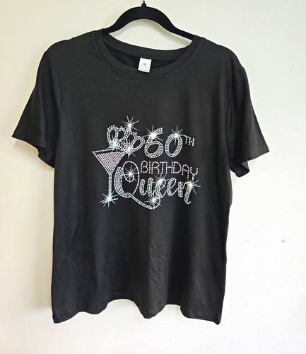 Black 60th birthday queen - black,