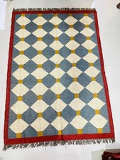 Vintage Style Wool Kilim Jute