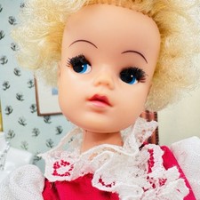 Vintage Sindy Doll 'Sad Face' 1983 & 'Cocktail Party' Outfit,  Rare Sindy Shoes