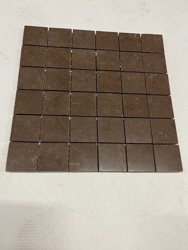 Brown gloss mosaic tile - , sheet