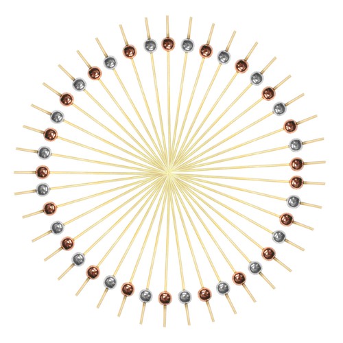 Bronze silver bauble - &,
