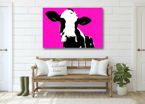 Pop art cow framed - pop, 3-