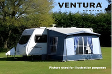 USED Isabella Ventura Marlin Porch Awning - 340 x 240cm  Fiberglass Frame - Blue